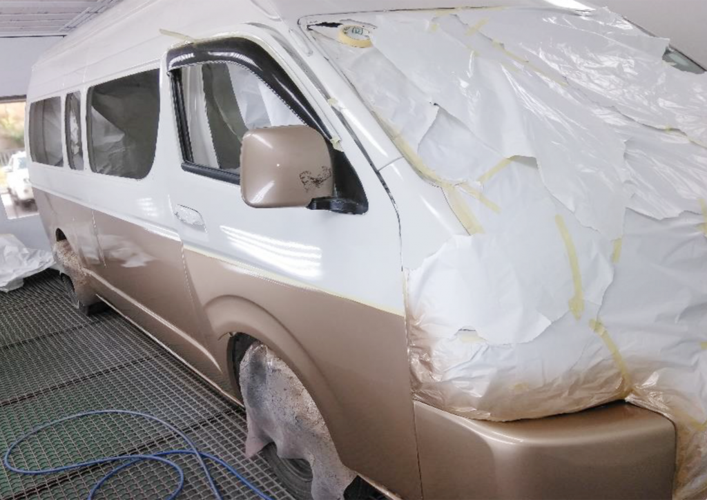 Toyota Taxi respraying