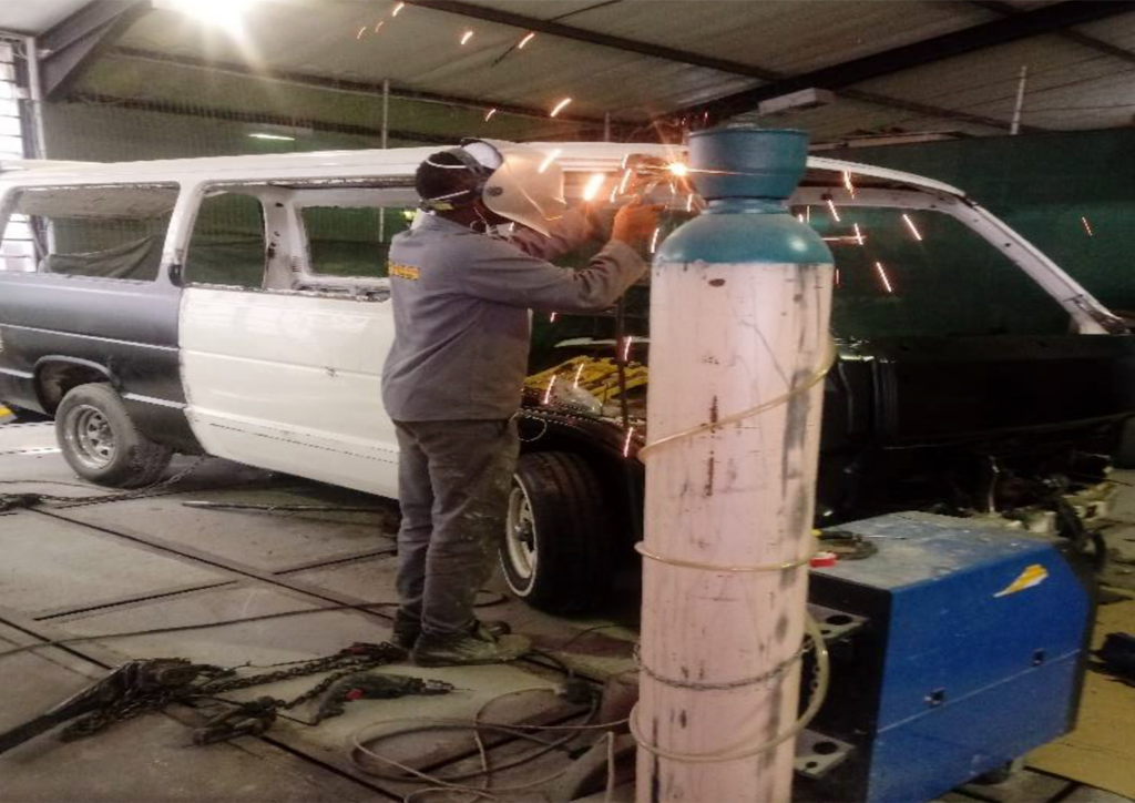 Man welding